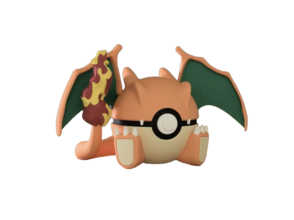 Charizard custom Poké Ball, 3D printed collectible — Classic Design