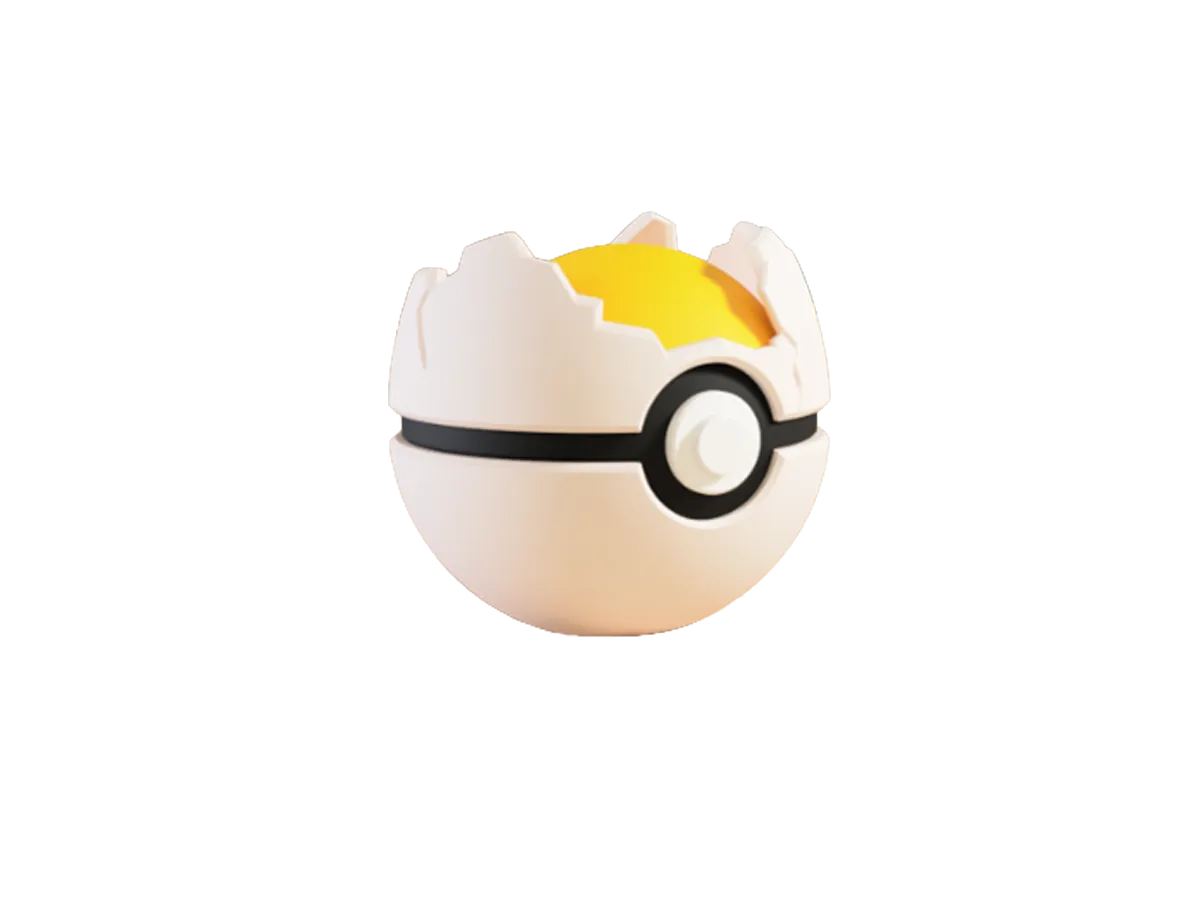 Exeggcute custom Poké Ball, 3D printed collectible