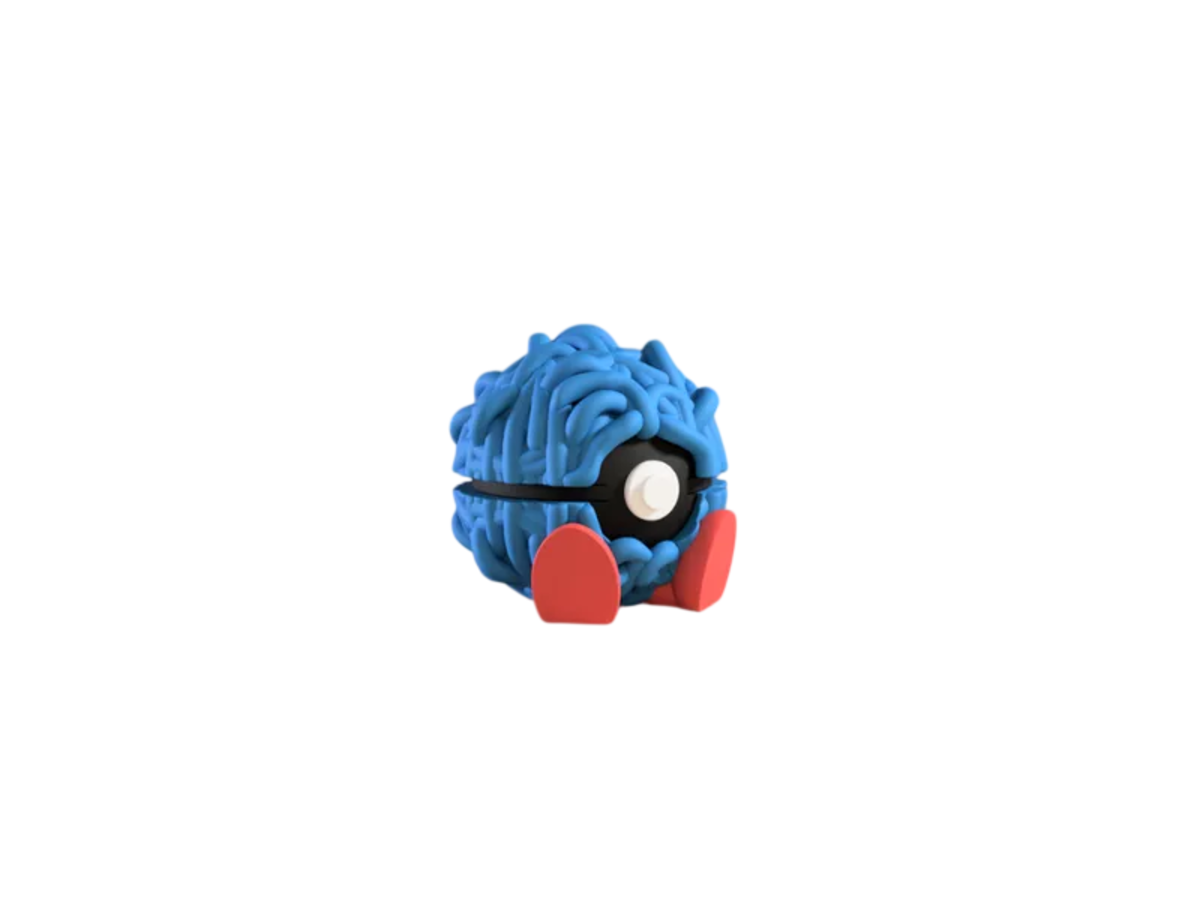 Tangela custom Poké Ball, 3D printed collectible