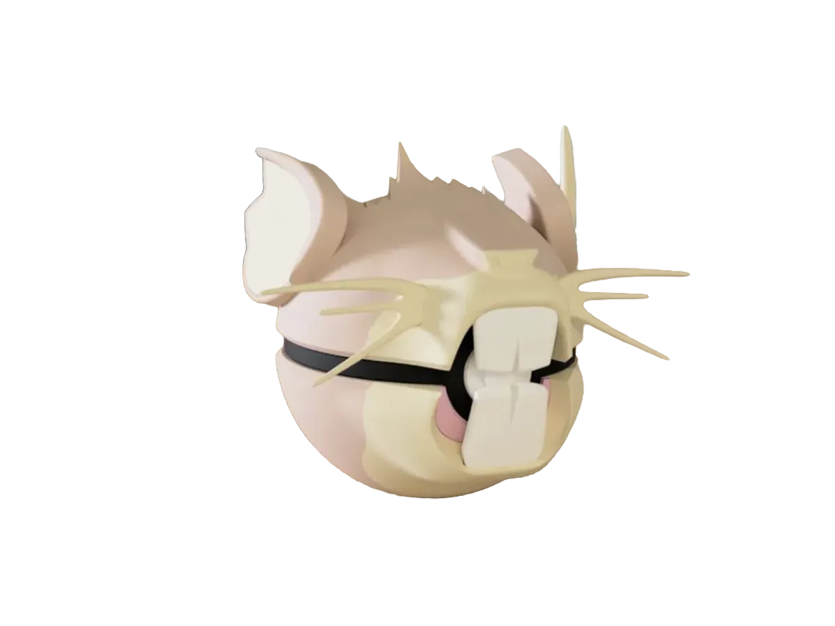 Raticate custom Poké Ball, 3D printed collectible