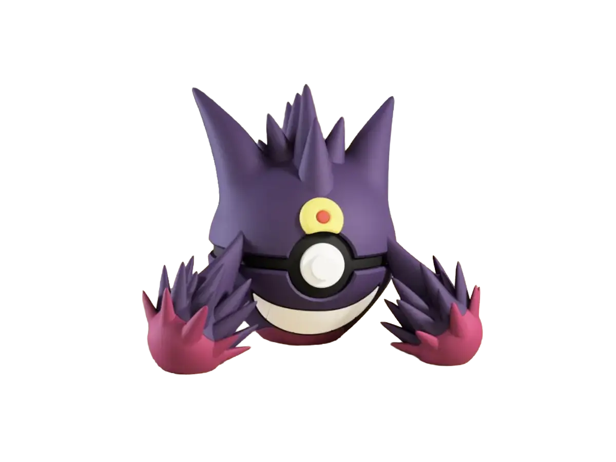 Gengar custom Poké Ball, 3D printed collectible — Classic Design