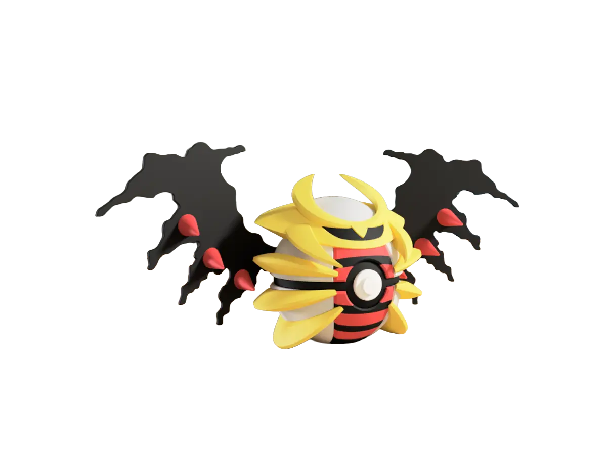 Giratina custom Poké Ball, 3D printed collectible