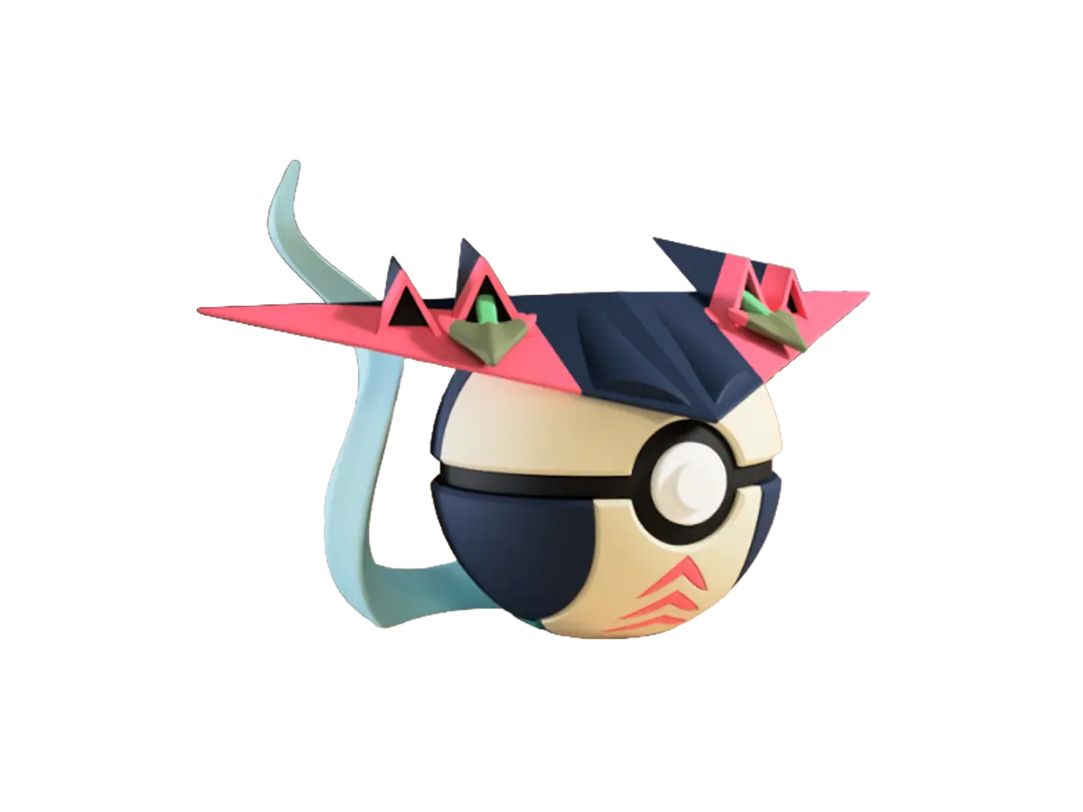 Dragapult custom Poké Ball, 3D printed collectible