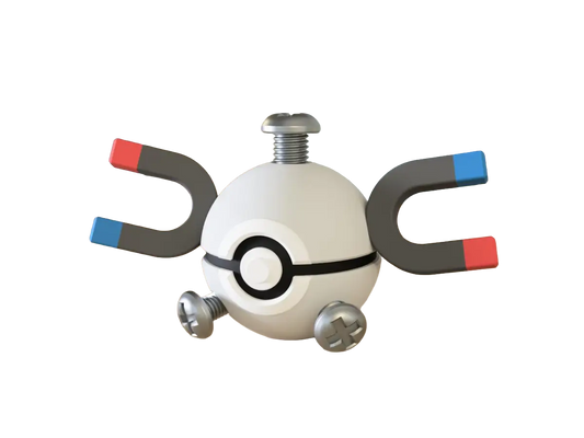 Magnemite custom Poké Ball, 3D printed collectible