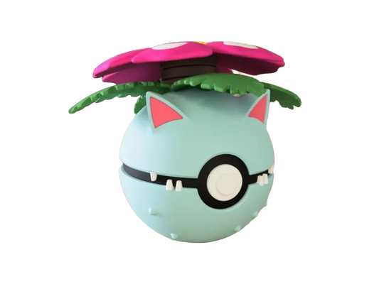 Venusaur custom Poké Ball, 3D printed collectible
