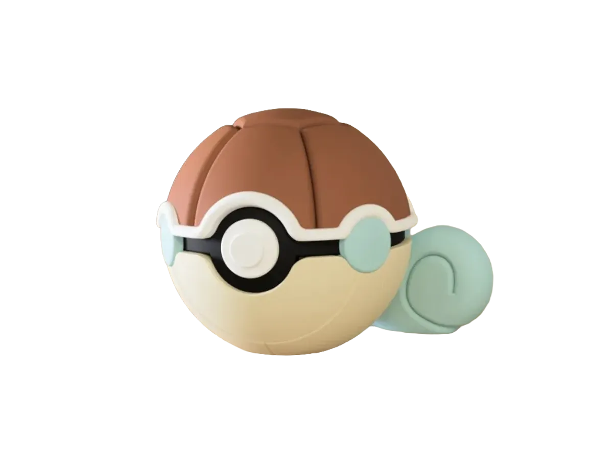 Squirtle custom Poké Ball, 3D printed collectible