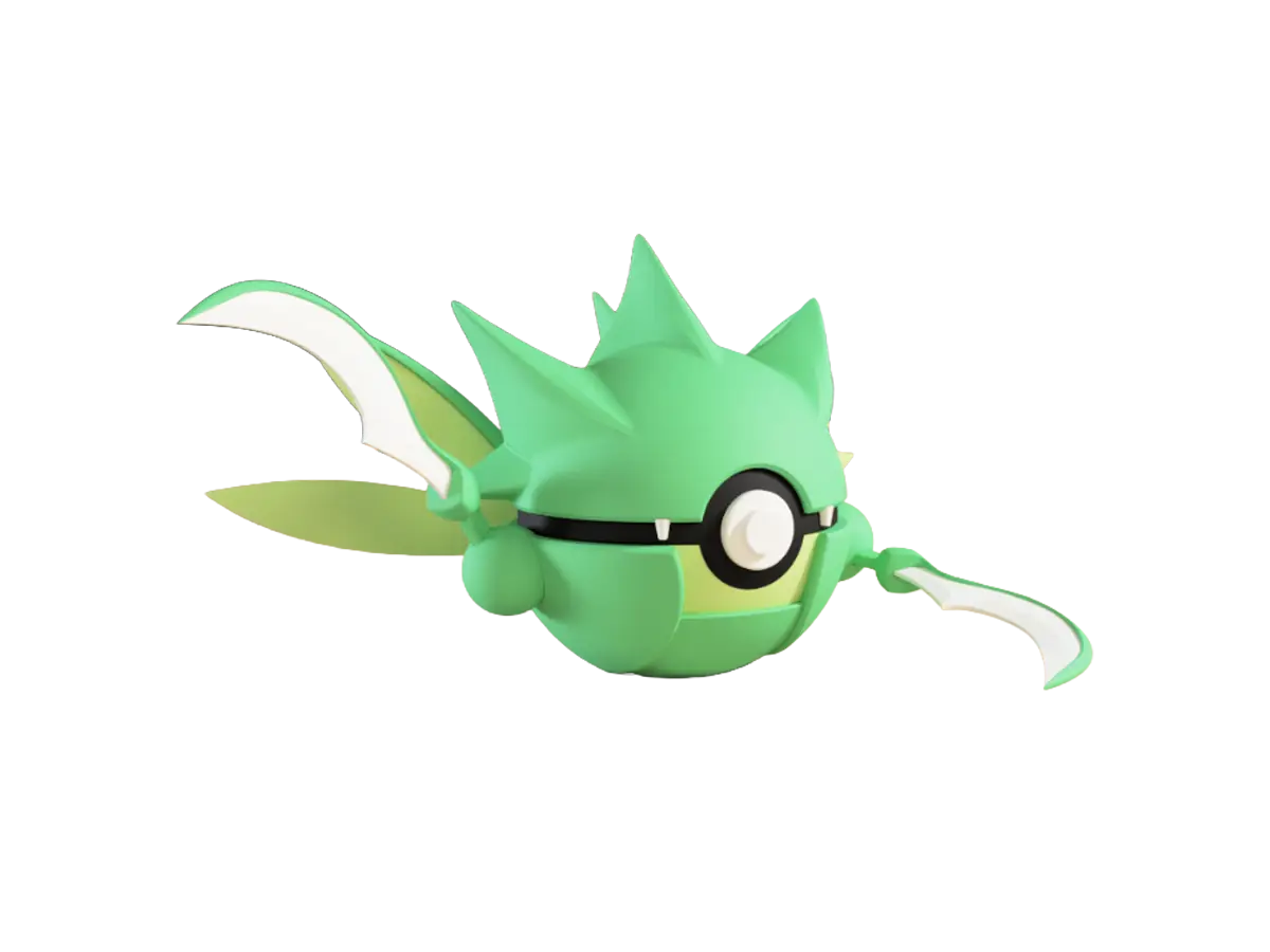 Scyther custom Poké Ball, 3D printed collectible