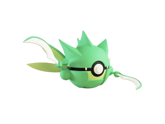 Scyther custom Poké Ball, 3D printed collectible