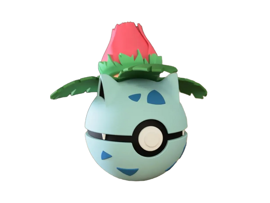 Ivysaur custom Poké Ball, 3D printed collectible