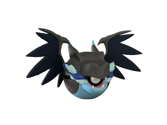 Charizard custom Poké Ball, 3D printed collectible — Alternate Pose