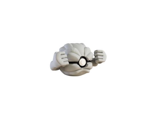 Geodude custom Poké Ball, 3D printed collectible