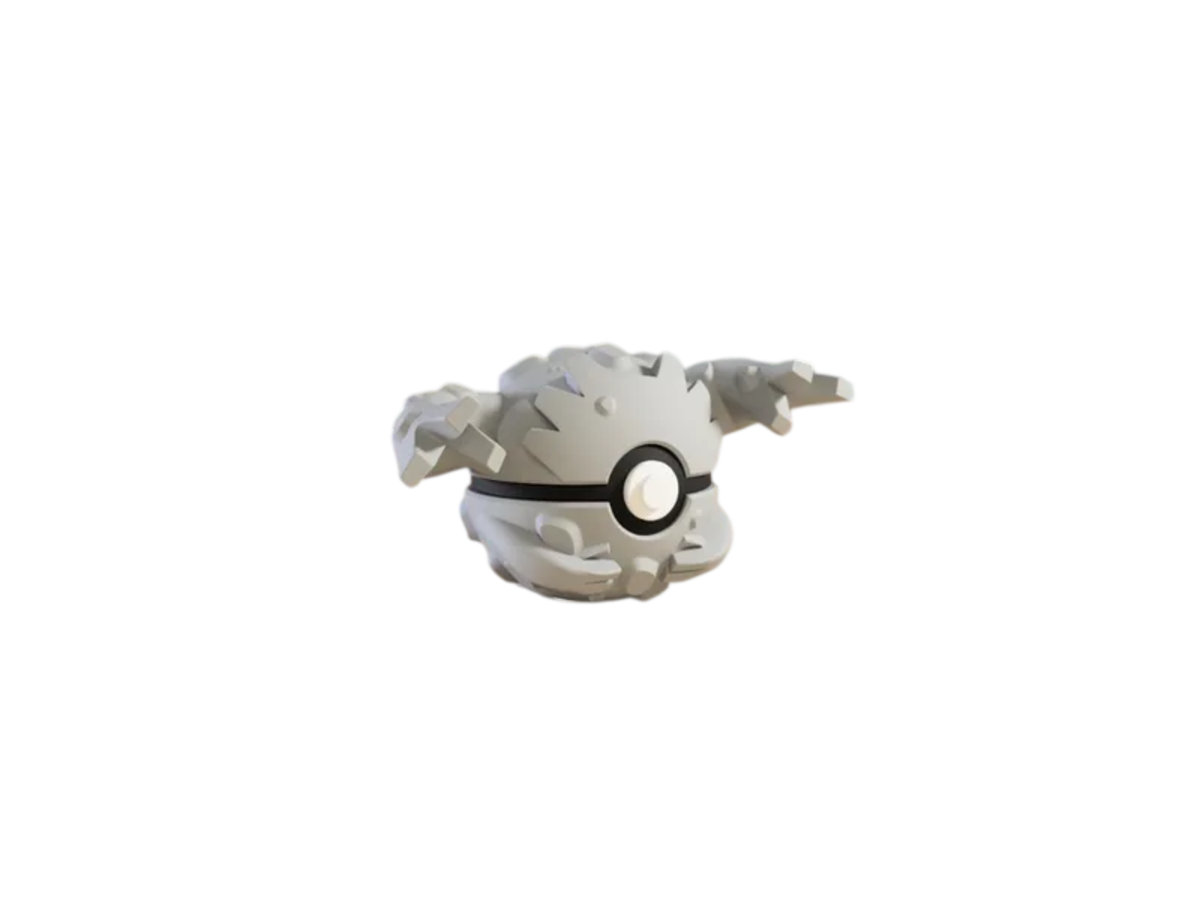 Graveler custom Poké Ball, 3D printed collectible