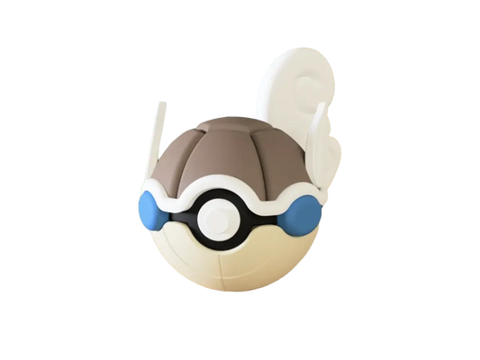 Wartortle custom Poké Ball, 3D printed collectible