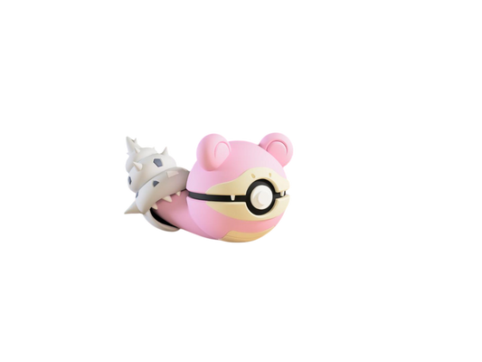Slowbro custom Poké Ball, 3D printed collectible