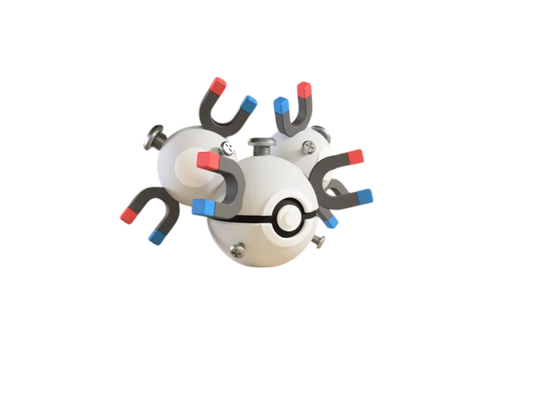 Magneton custom Poké Ball, 3D printed collectible