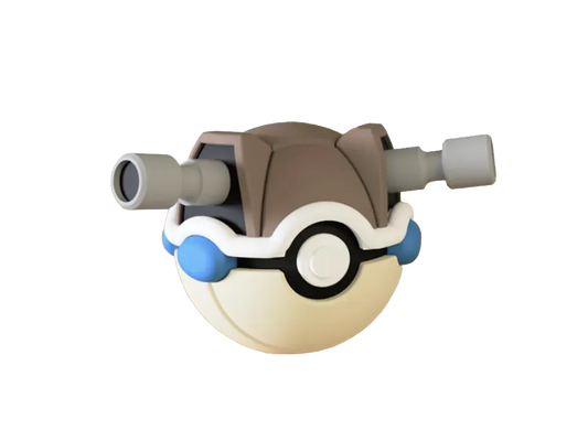 Blastoise custom Poké Ball, 3D printed collectible — Alternate Pose