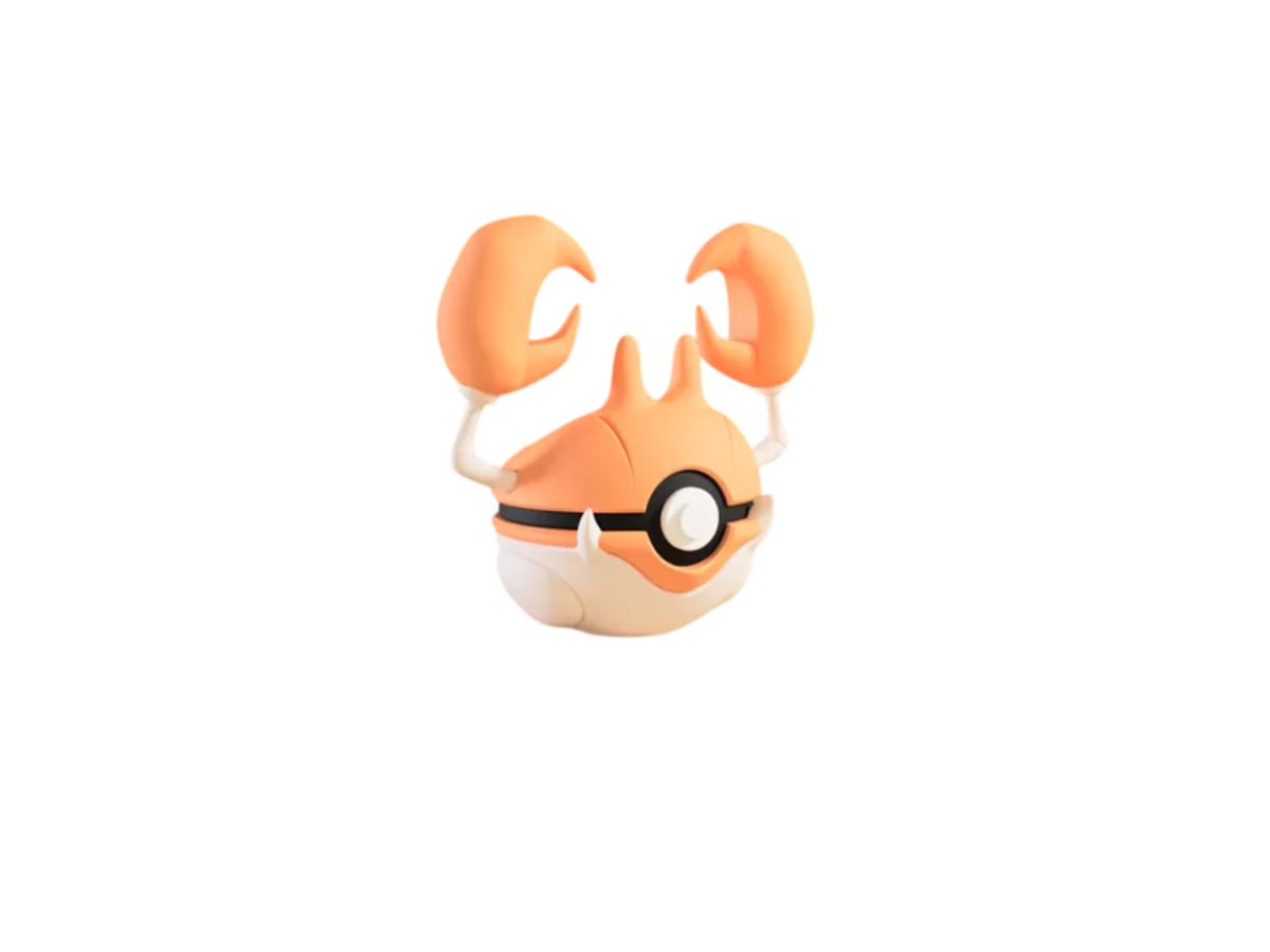 Krabby custom Poké Ball, 3D printed collectible