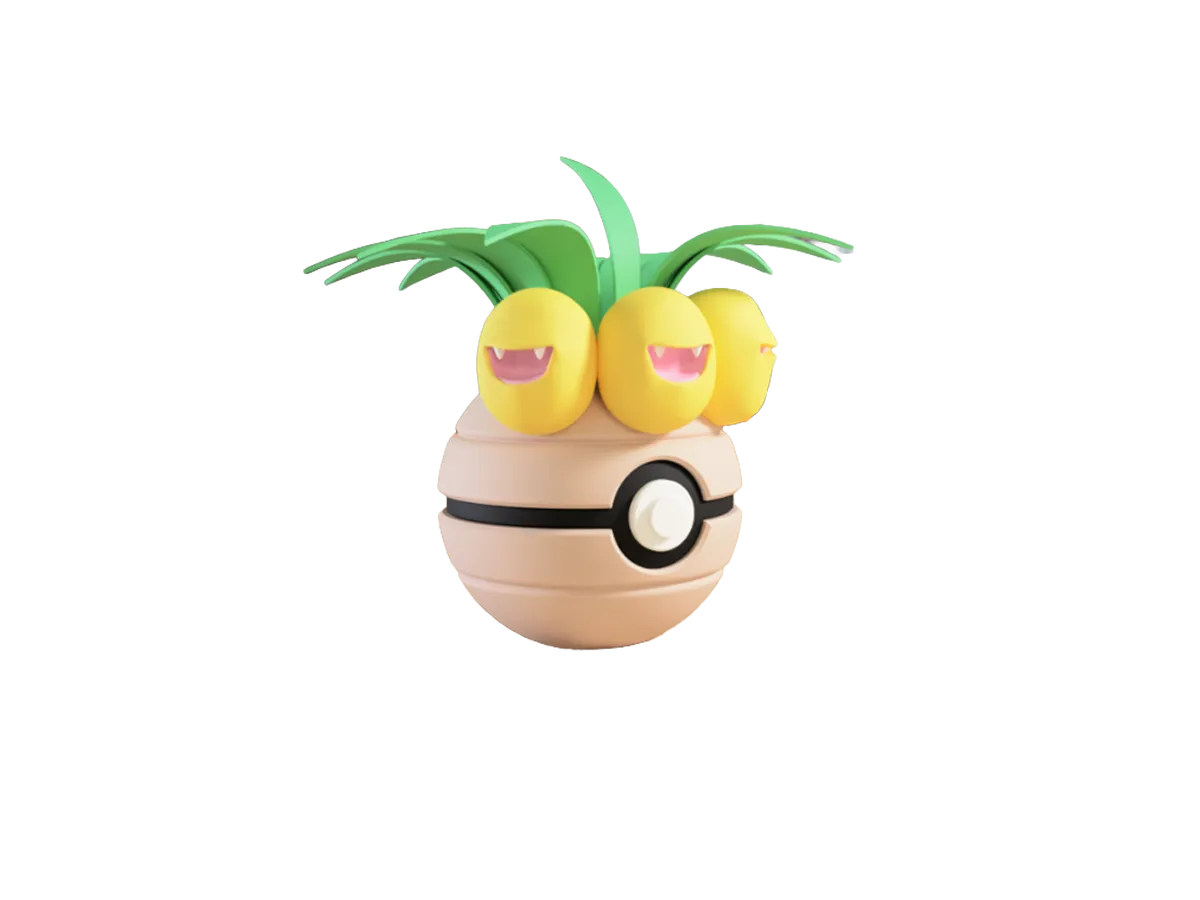 Exeggutor custom Poké Ball, 3D printed collectible