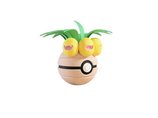 Exeggutor custom Poké Ball, 3D printed collectible