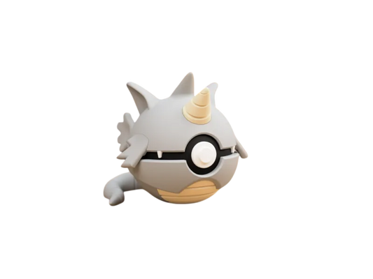 Rhydon custom Poké Ball, 3D printed collectible