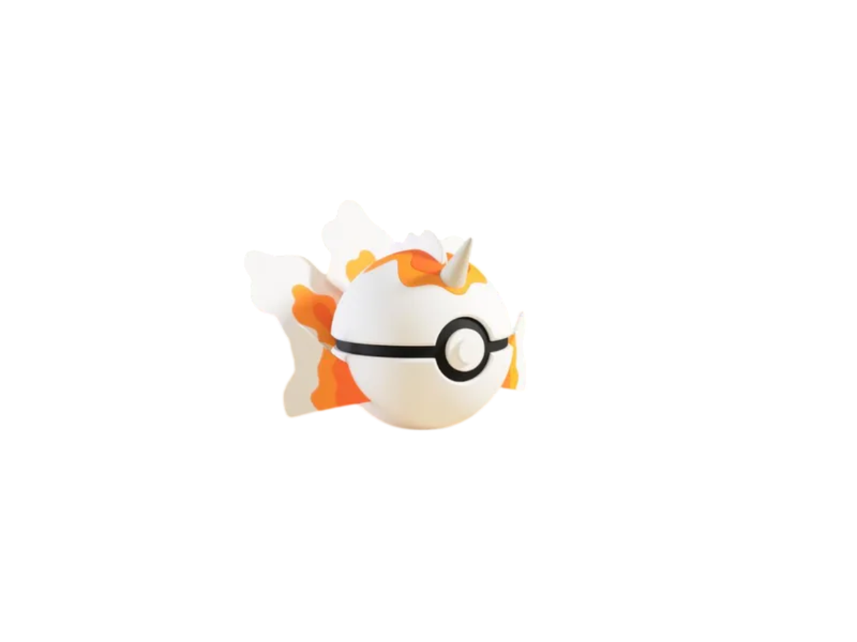 Goldeen custom Poké Ball, 3D printed collectible