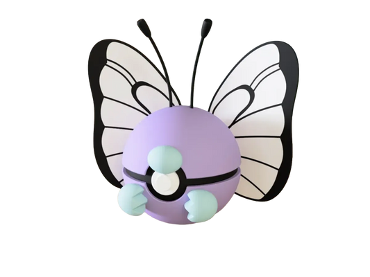 Butterfree custom Poké Ball, 3D printed collectible