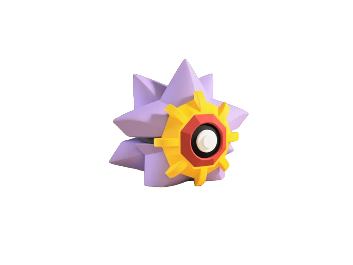Starmie custom Poké Ball, 3D printed collectible