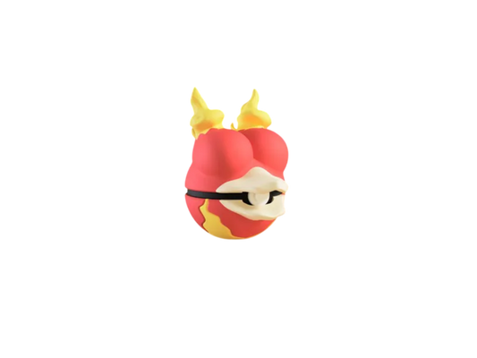 Magmar custom Poké Ball, 3D printed collectible