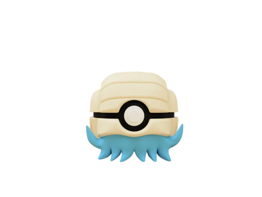 Omanyte custom Poké Ball, 3D printed collectible