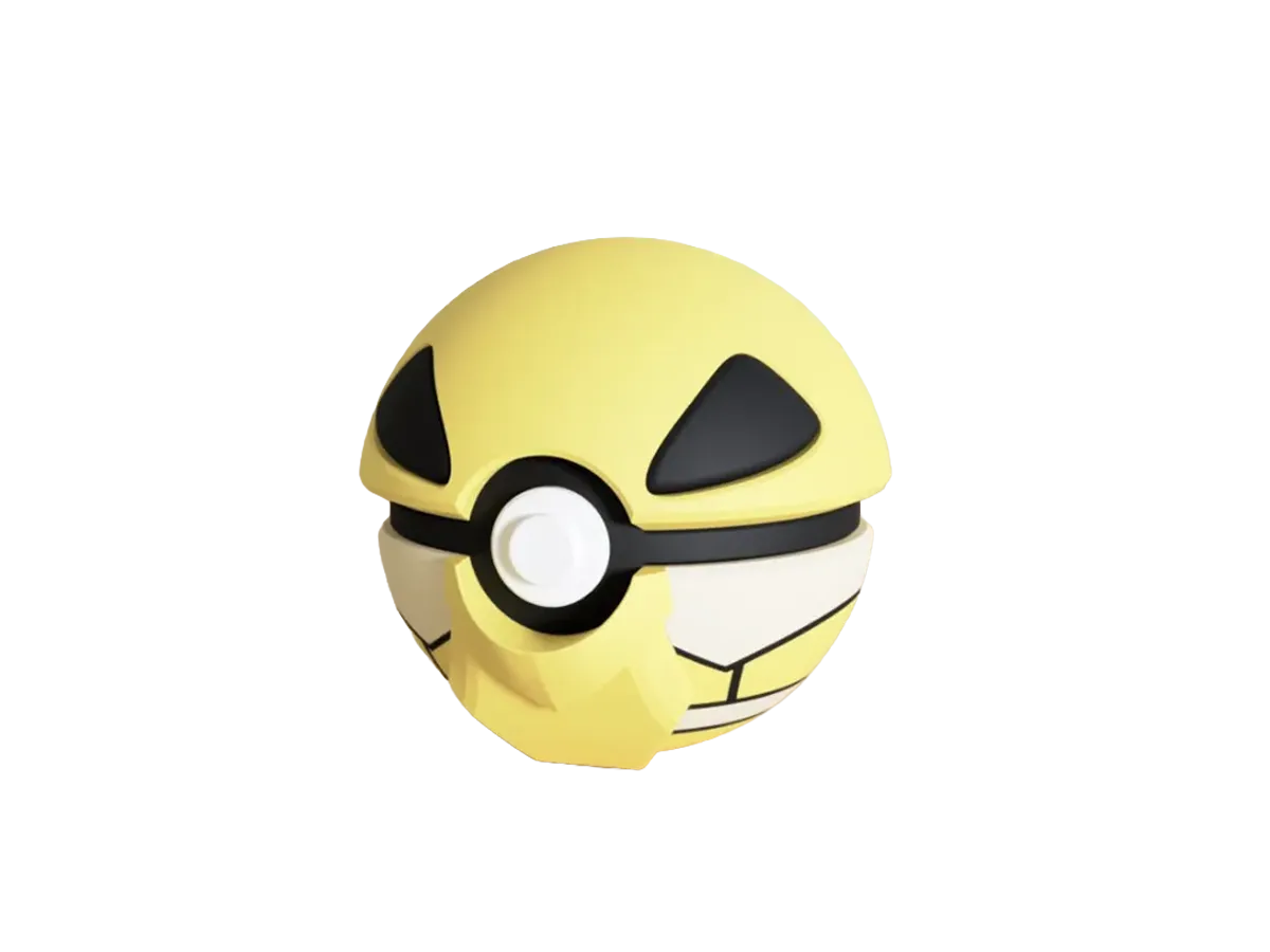 Kakuna custom Poké Ball, 3D printed collectible
