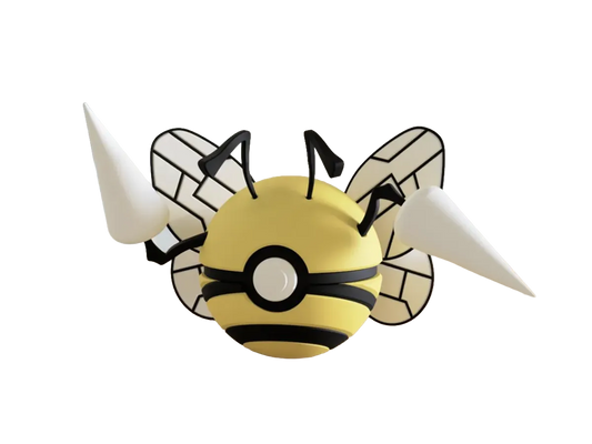 Beedrill custom Poké Ball, 3D printed collectible