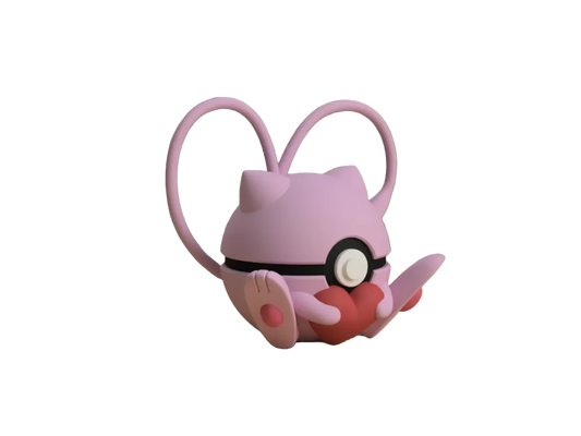 Mew custom Poké Ball, 3D printed collectible — Classic Design