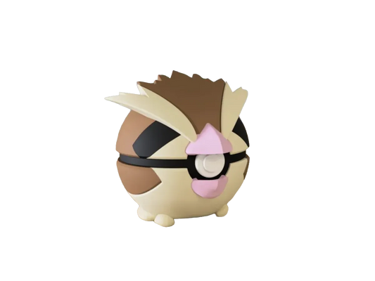 Pidgey custom Poké Ball, 3D printed collectible