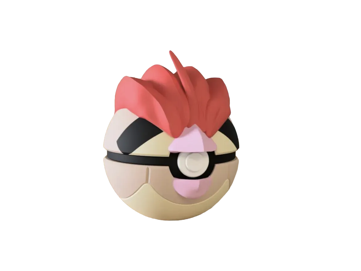 Pidgeotto custom Poké Ball, 3D printed collectible