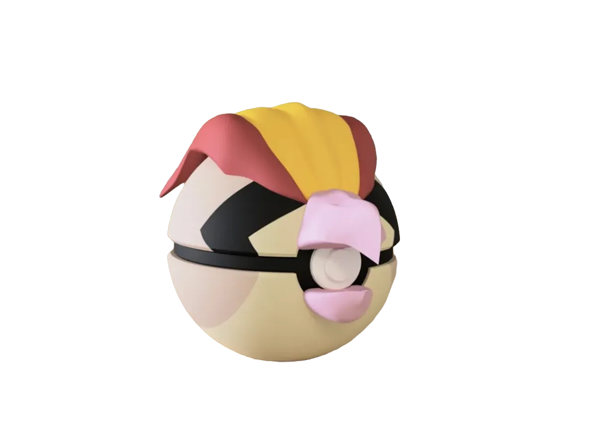 Pidgeot custom Poké Ball, 3D printed collectible