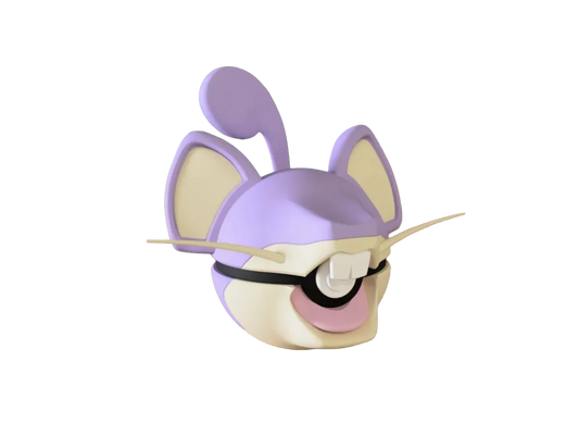 Rattata custom Poké Ball, 3D printed collectible