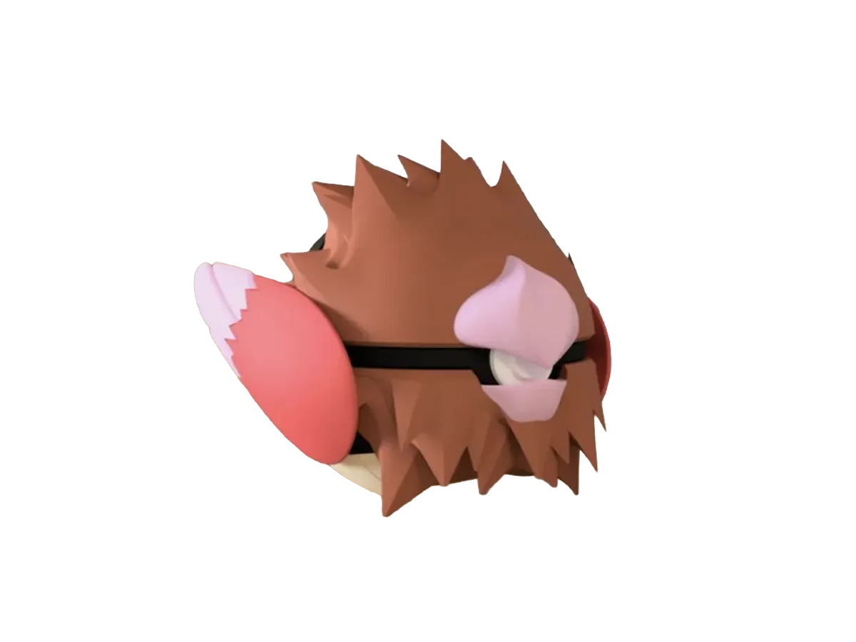 Spearow custom Poké Ball, 3D printed collectible
