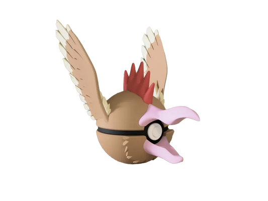 Fearow custom Poké Ball, 3D printed collectible