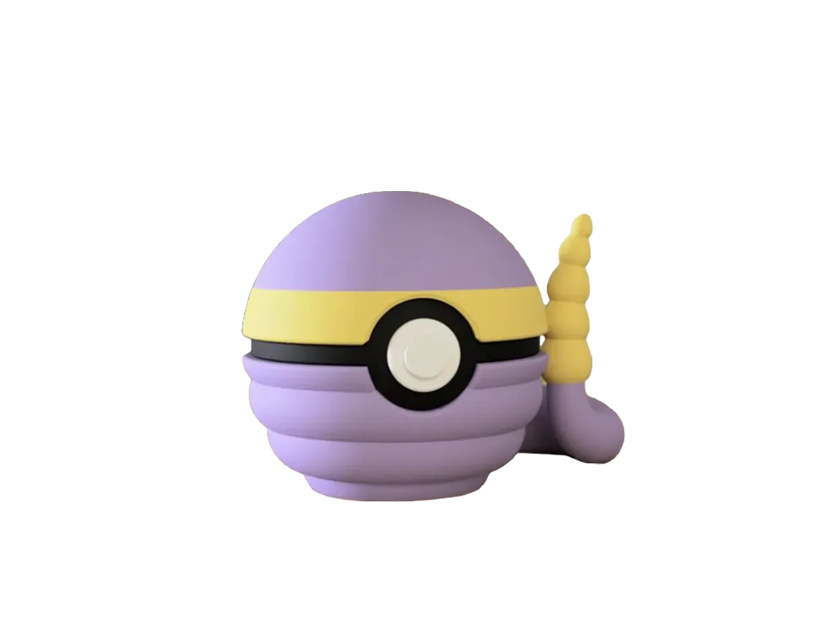 Ekans custom Poké Ball, 3D printed collectible