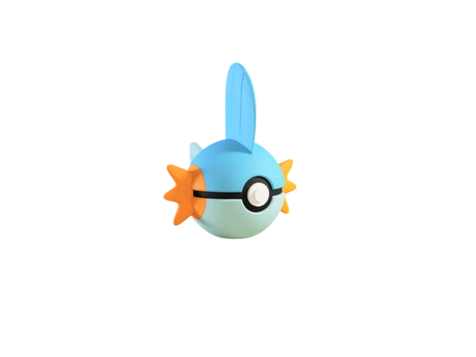 Mudkip custom Poké Ball, 3D printed collectible