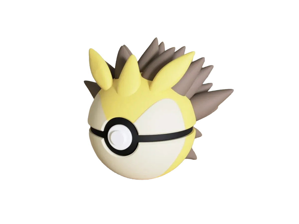 Sandslash custom Poké Ball, 3D printed collectible