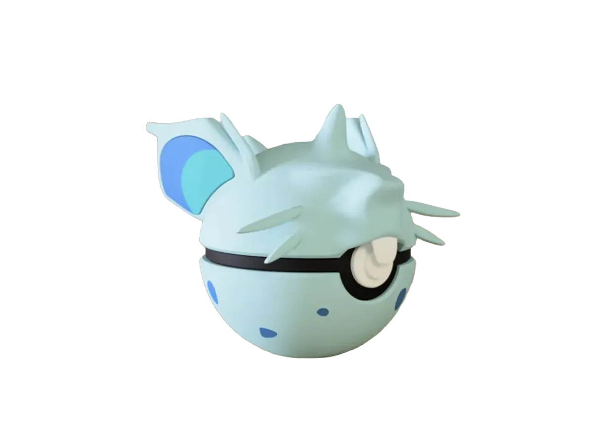 Nidoran♀ custom Poké Ball, 3D printed collectible