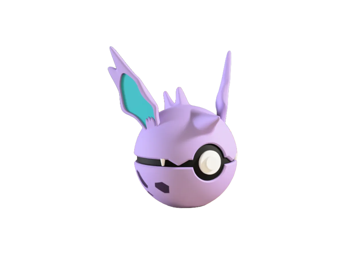 Nidorino custom Poké Ball, 3D printed collectible