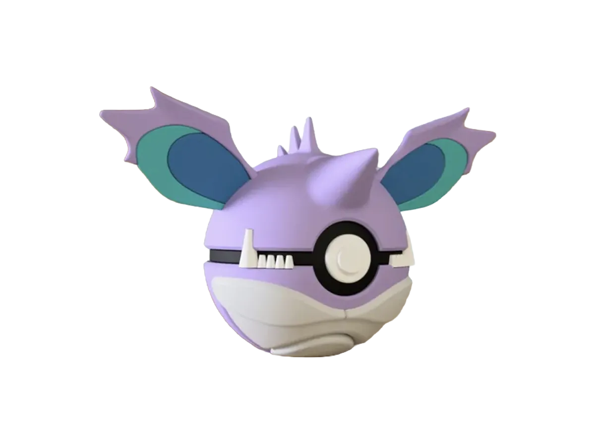 Nidoking custom Poké Ball, 3D printed collectible
