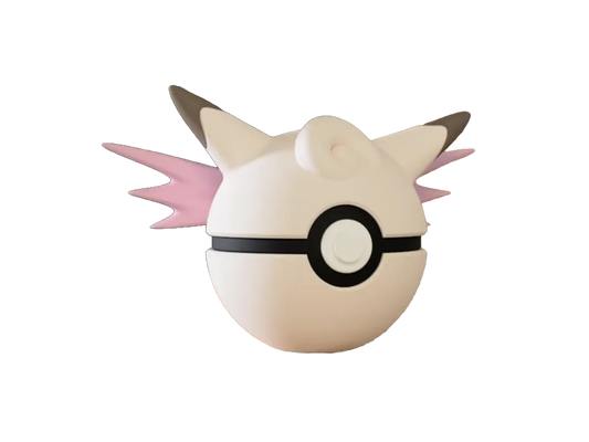 Clefable custom Poké Ball, 3D printed collectible