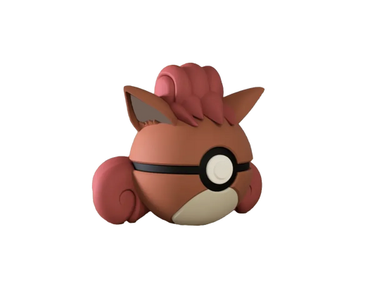 Vulpix custom Poké Ball, 3D printed collectible