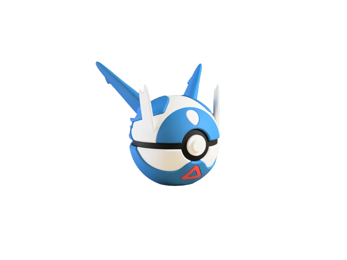 Latios custom Poké Ball, 3D printed collectible