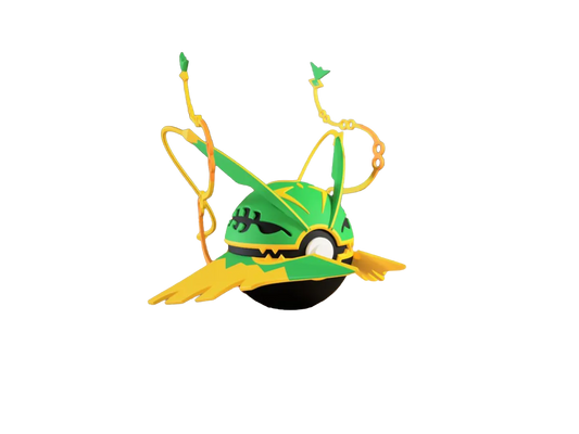 Rayquaza custom Poké Ball, 3D printed collectible — Classic Design
