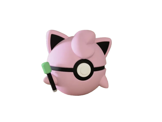 Jigglypuff custom Poké Ball, 3D printed collectible
