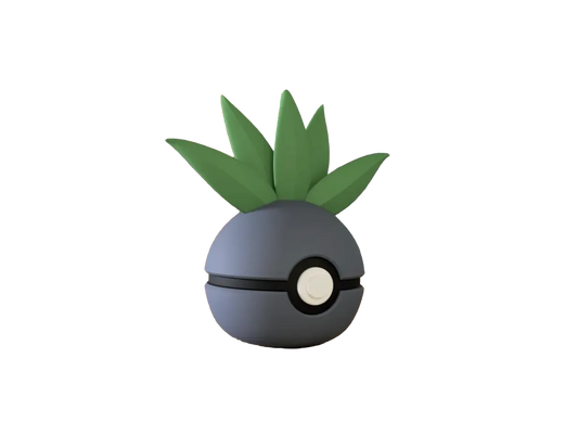 Oddish custom Poké Ball, 3D printed collectible